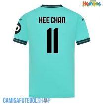 Camisa de time de futebol Wolves Hee-chan Hwang #11 Replicas 2º Equipamento 2025-26 Manga Curta